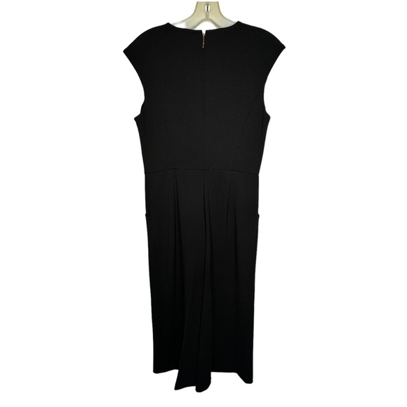 Karl Lagerfeld Paris Black Jumpsuit with Pearl Buttons - Picture 4 of 6